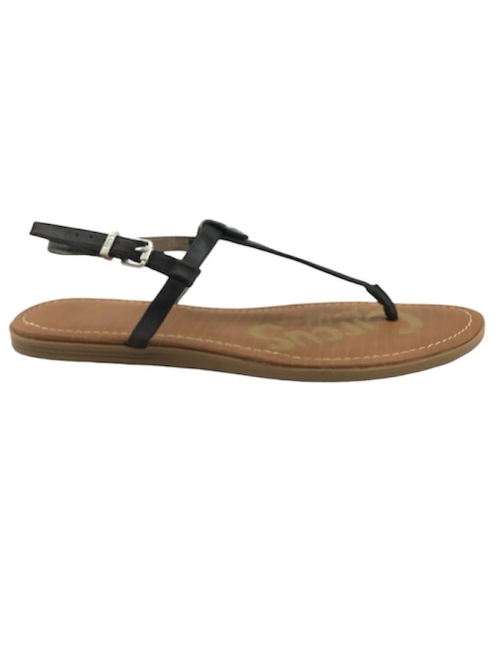 Circus by Sam Edelman Black T-Strap Thong Sandals